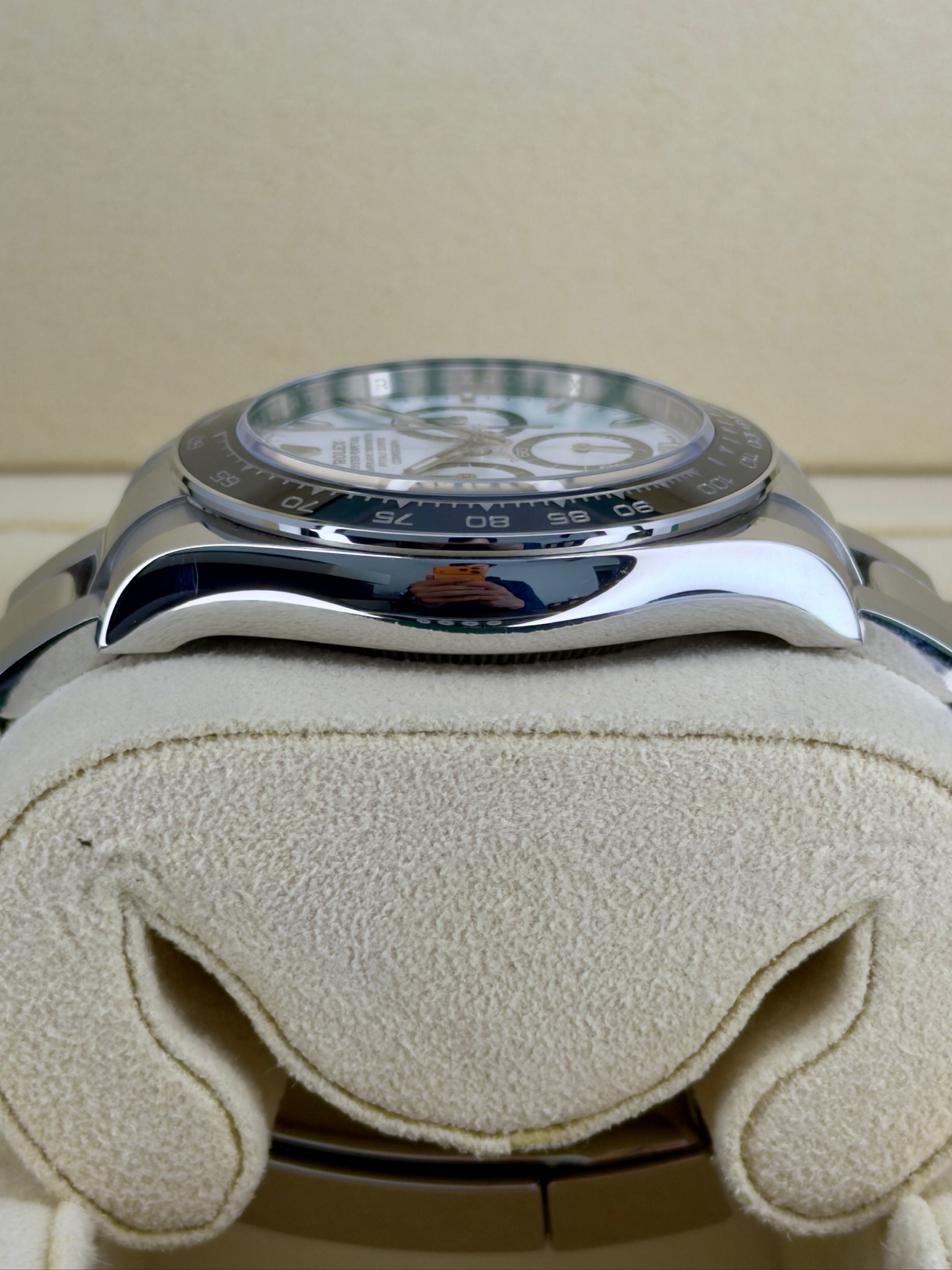 Side Shot 2 Pre-Owned Rolex Daytona 126500Ln Panda Box and Papers