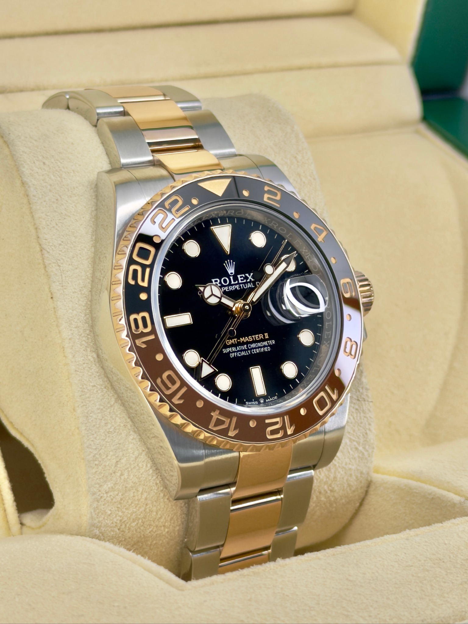 SIde Face 2 Pre-Owned Rolex GMT Master II 126711CHNR Watch Only