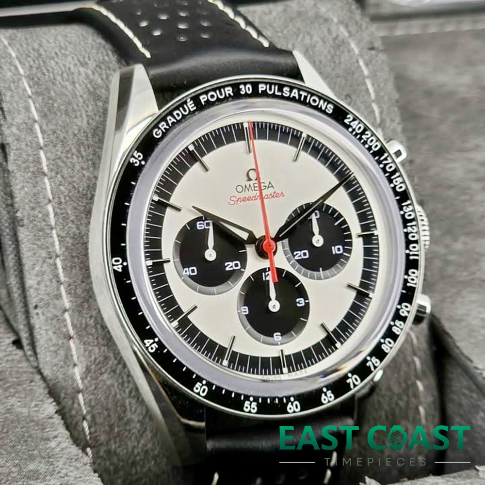 Side Front Face Pre-Owned Omega Speedmaster CK2998 For Sale