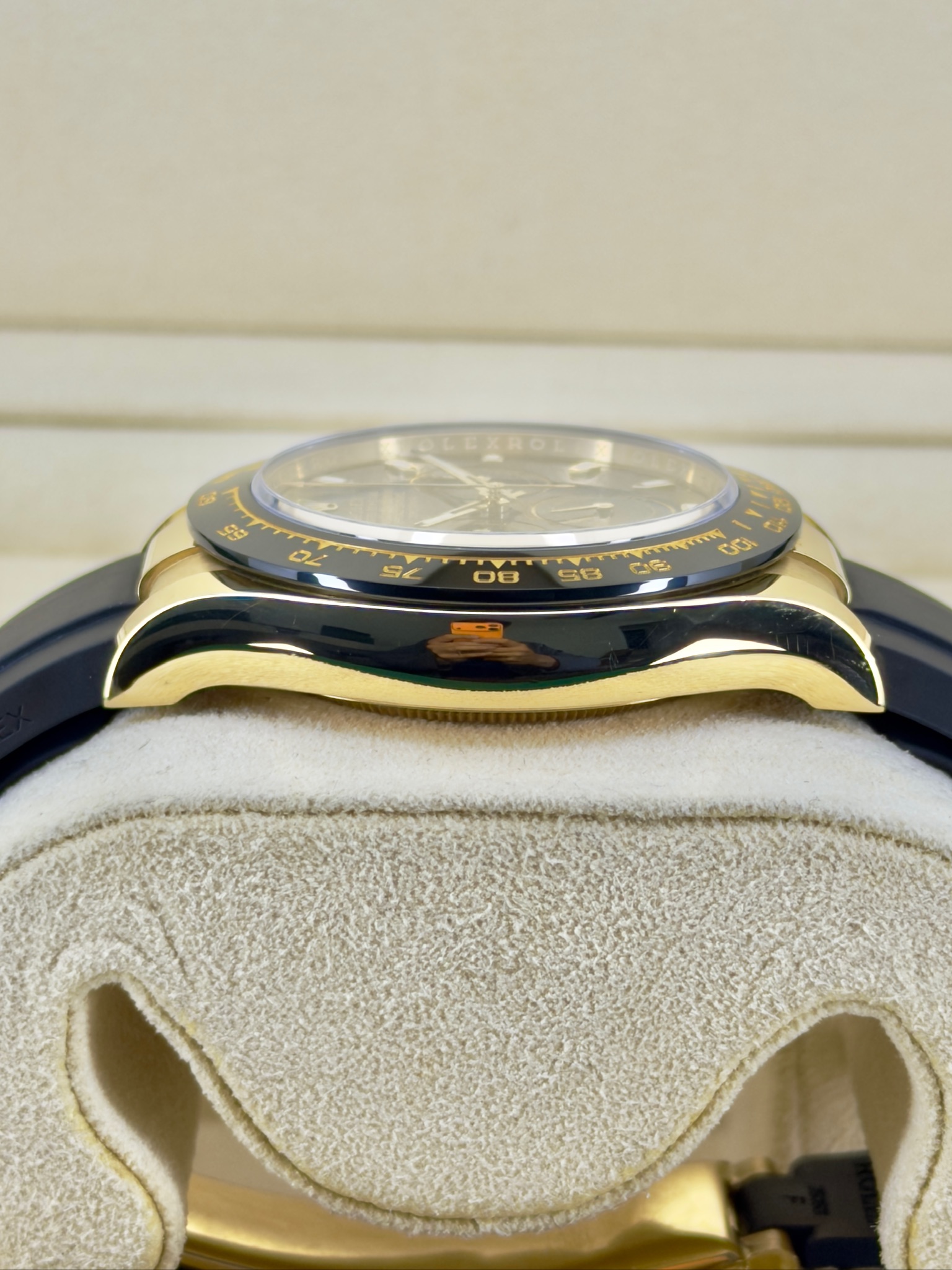 Side Shot 2 Pre-Owned Rolex Daytona 116518LN Box and Papers