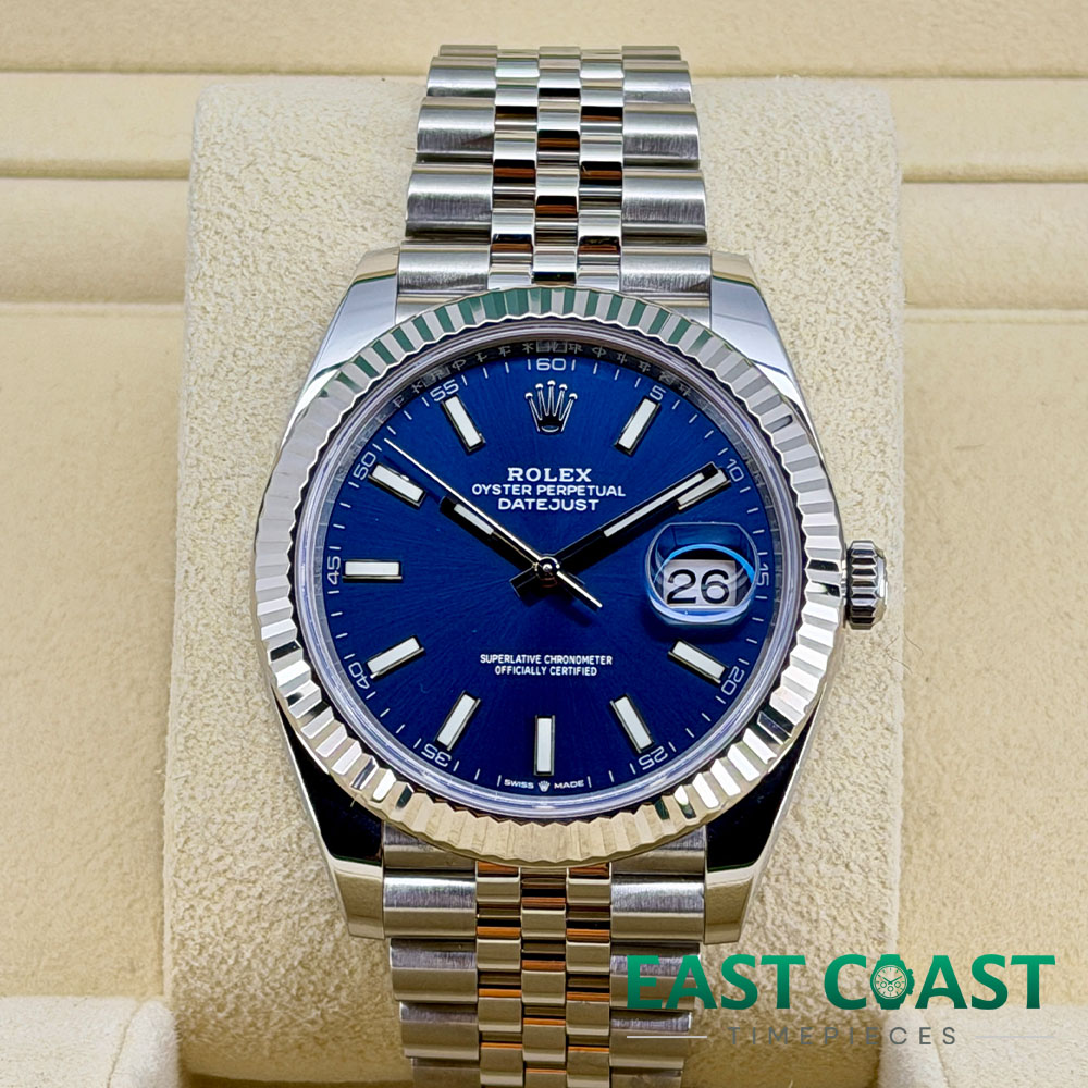 Front Face Rolex Datejust Blue 126334 for sale