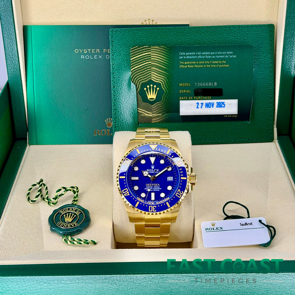 Box and Papers Pre-Owned Rolex DEEPSEA Sea-Dweller 136668