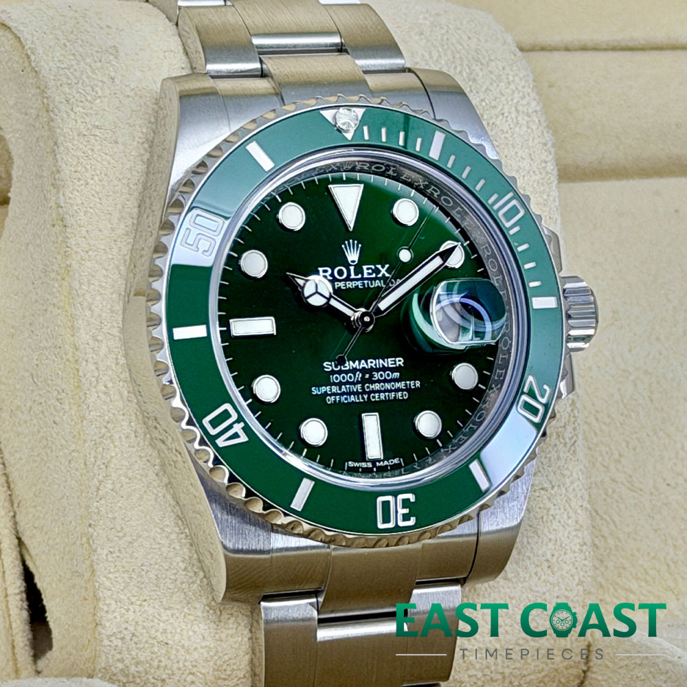 Green Face Rolex Submariner 116610LV Hulk Image