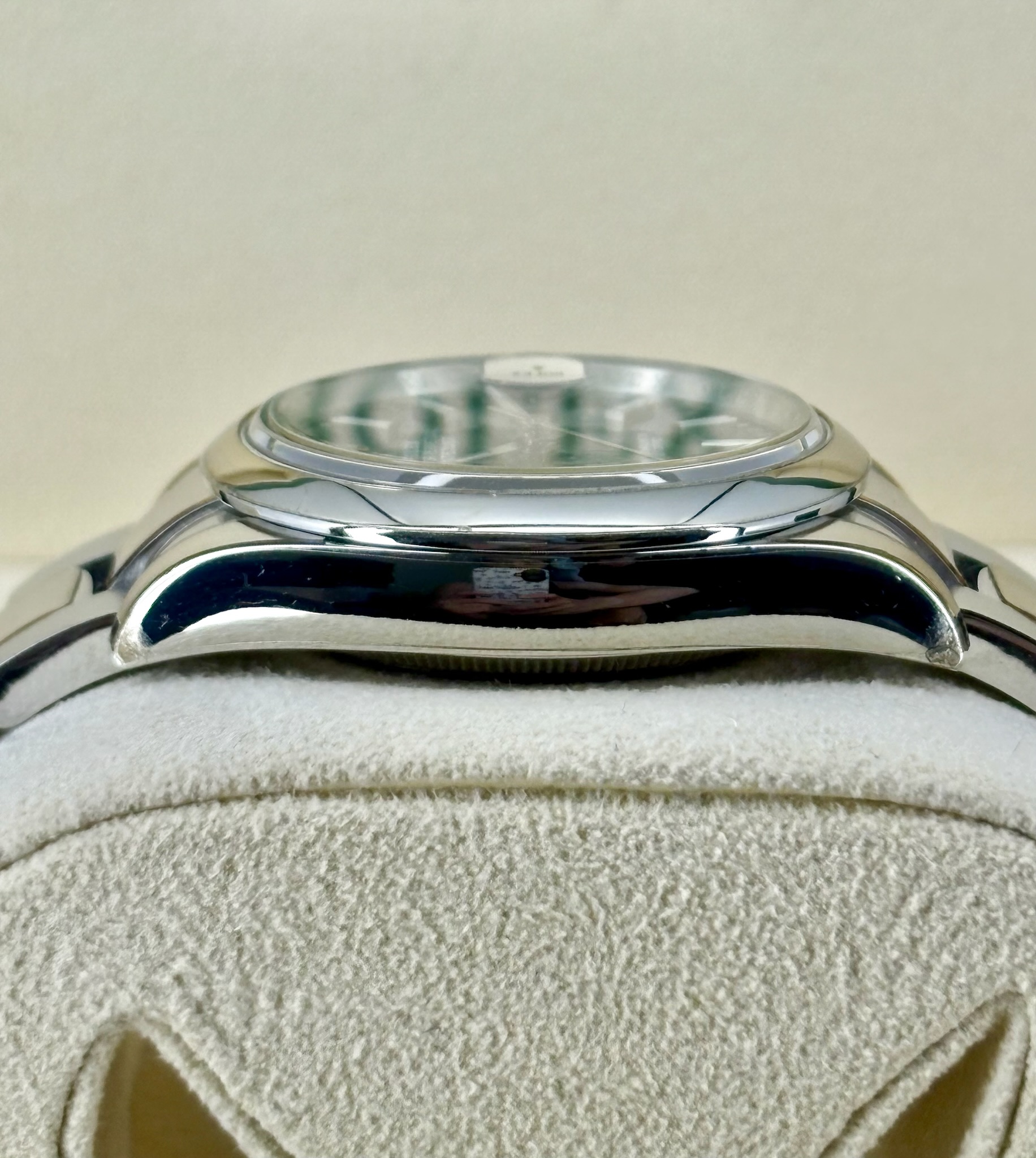 Side Shot 2 Pre-Owned Rolex Datejust 126200 Box and Papers