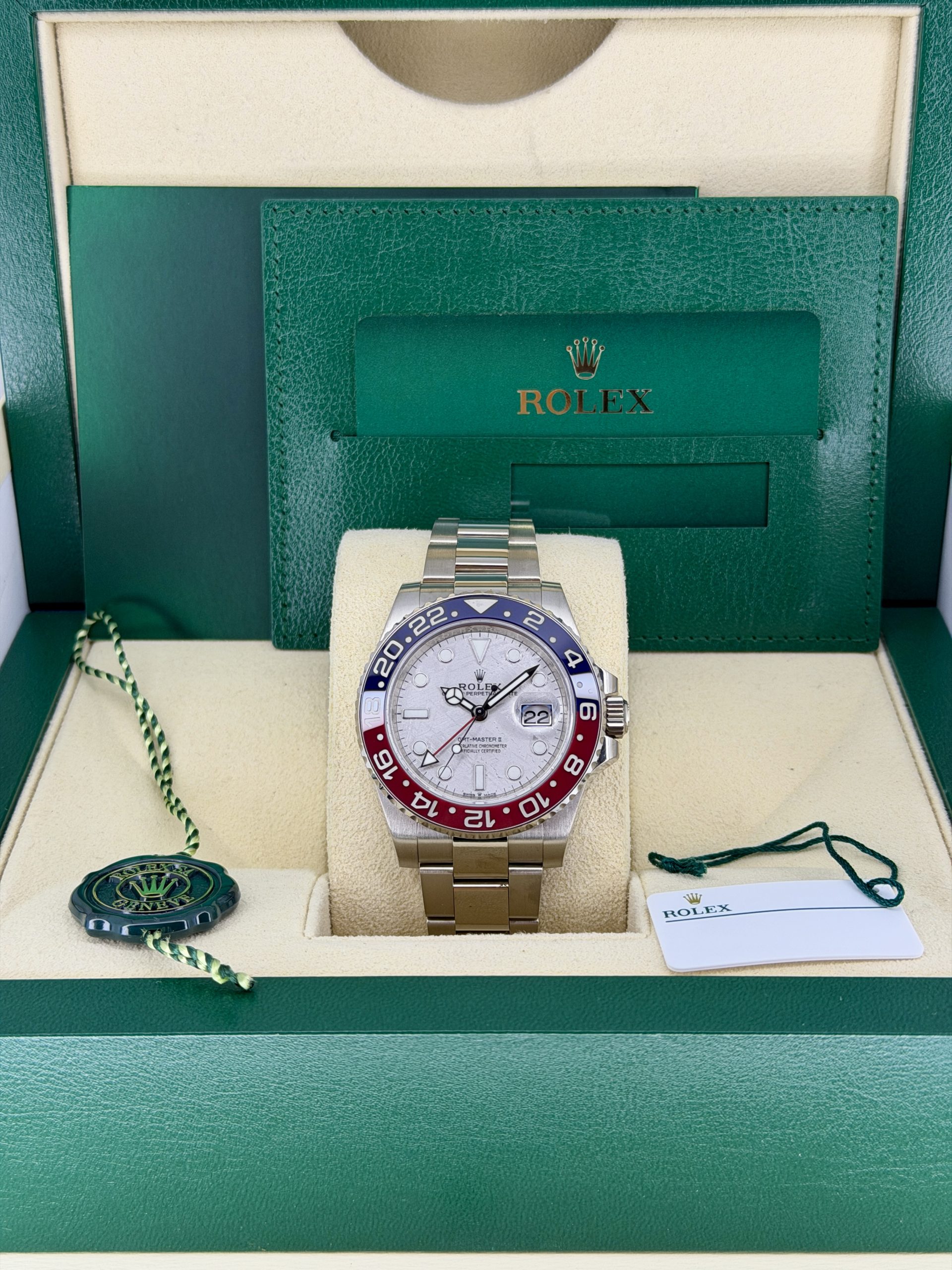 Box and Papers Pre-Owned Rolex GMT Master II 126719 Meteorite