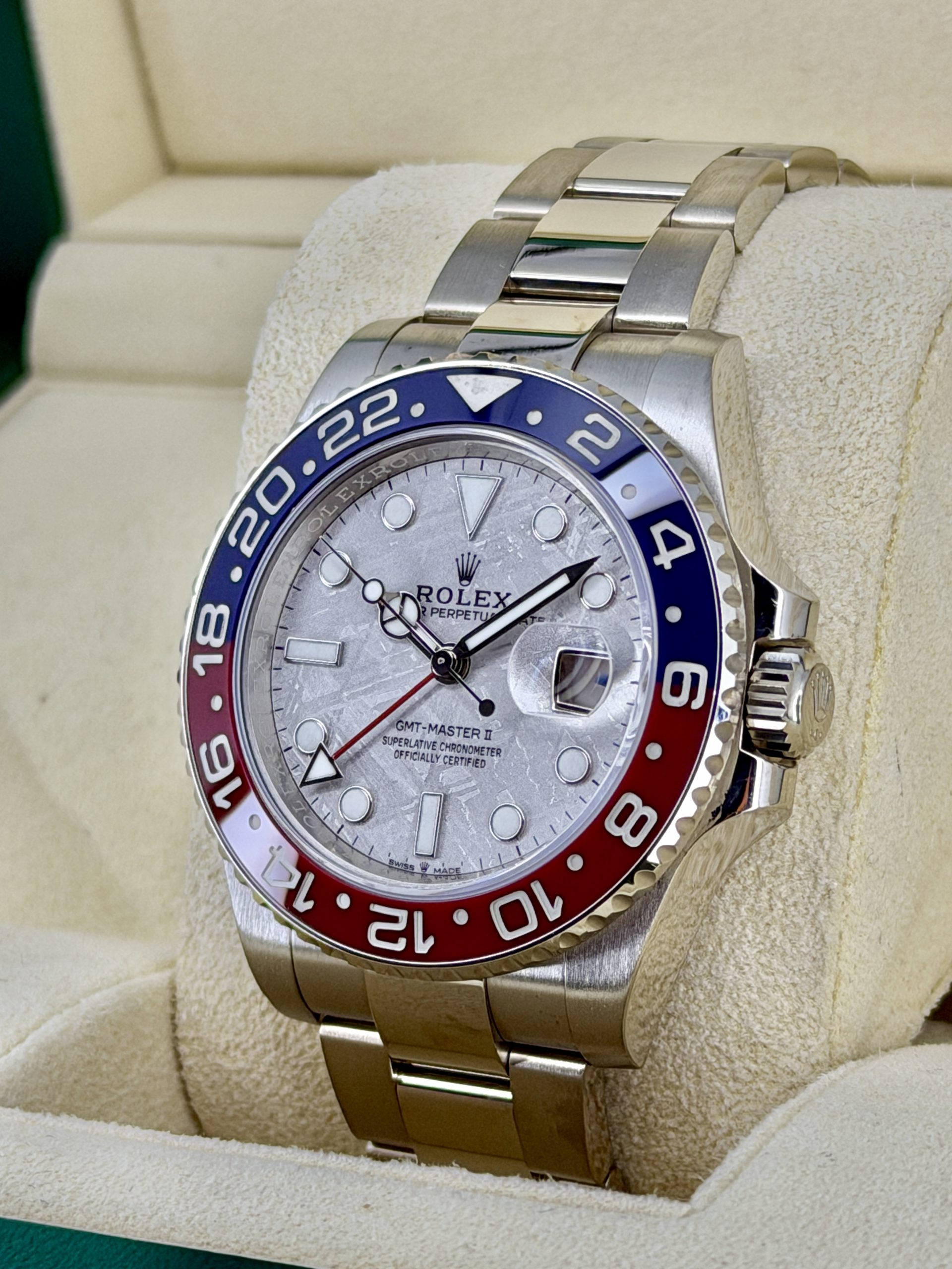 Side Face 2 Pre-Owned Rolex GMT Master II 126719 Meteorite