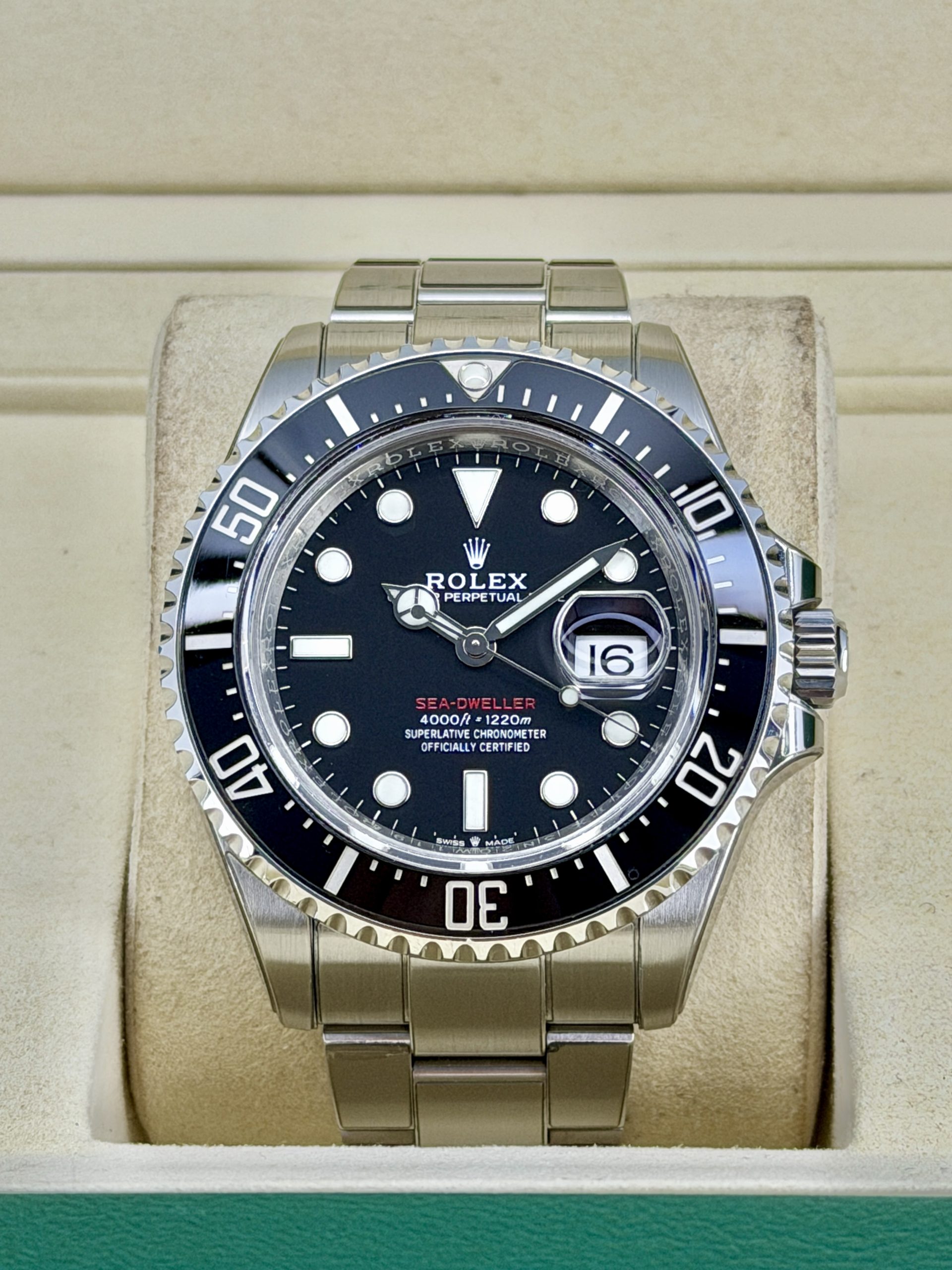 Front Face Pre-Owned Rolex Sea-Dweller 126600