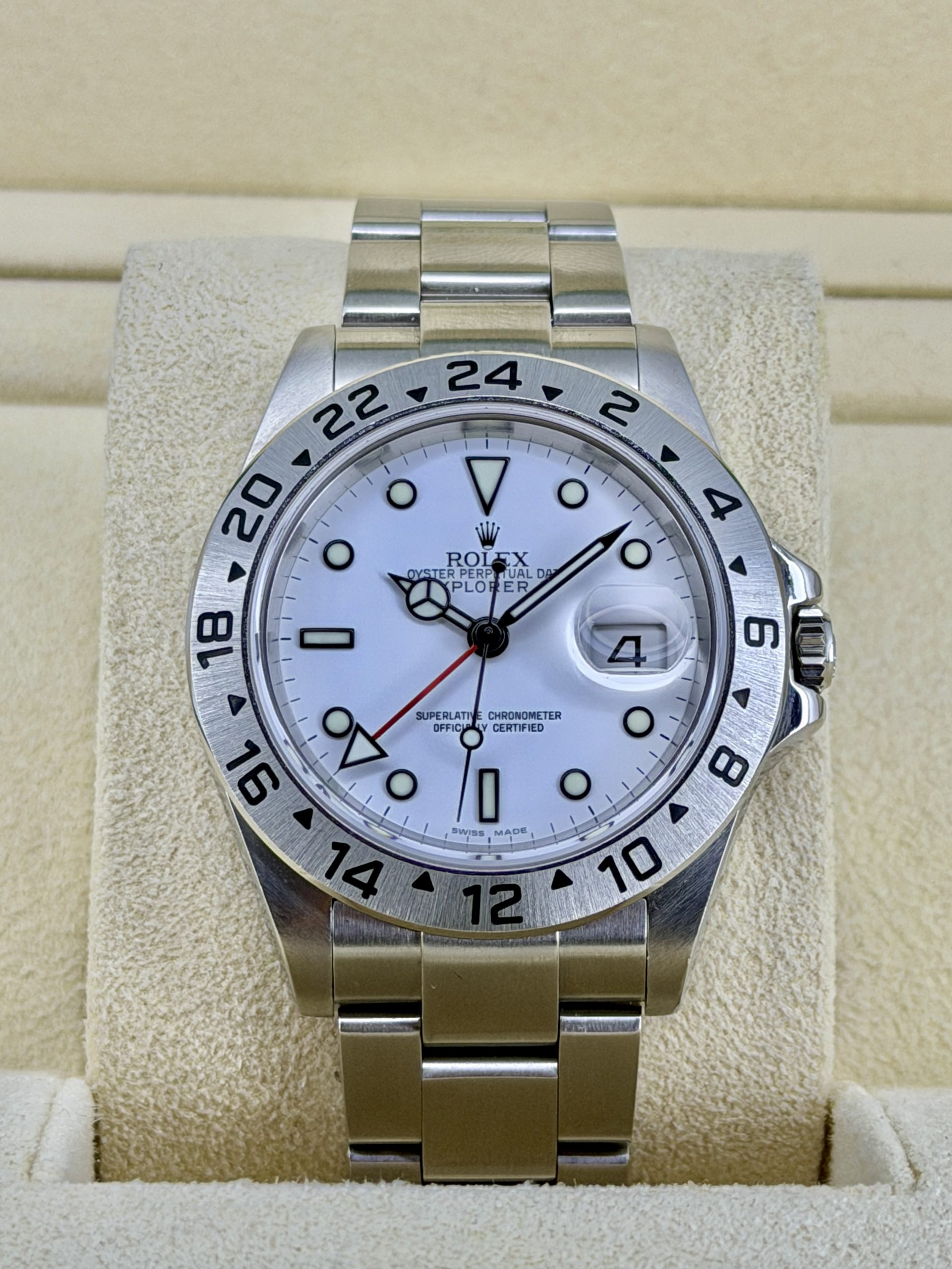 Front face pre-owned Rolex Explorer 2 16570