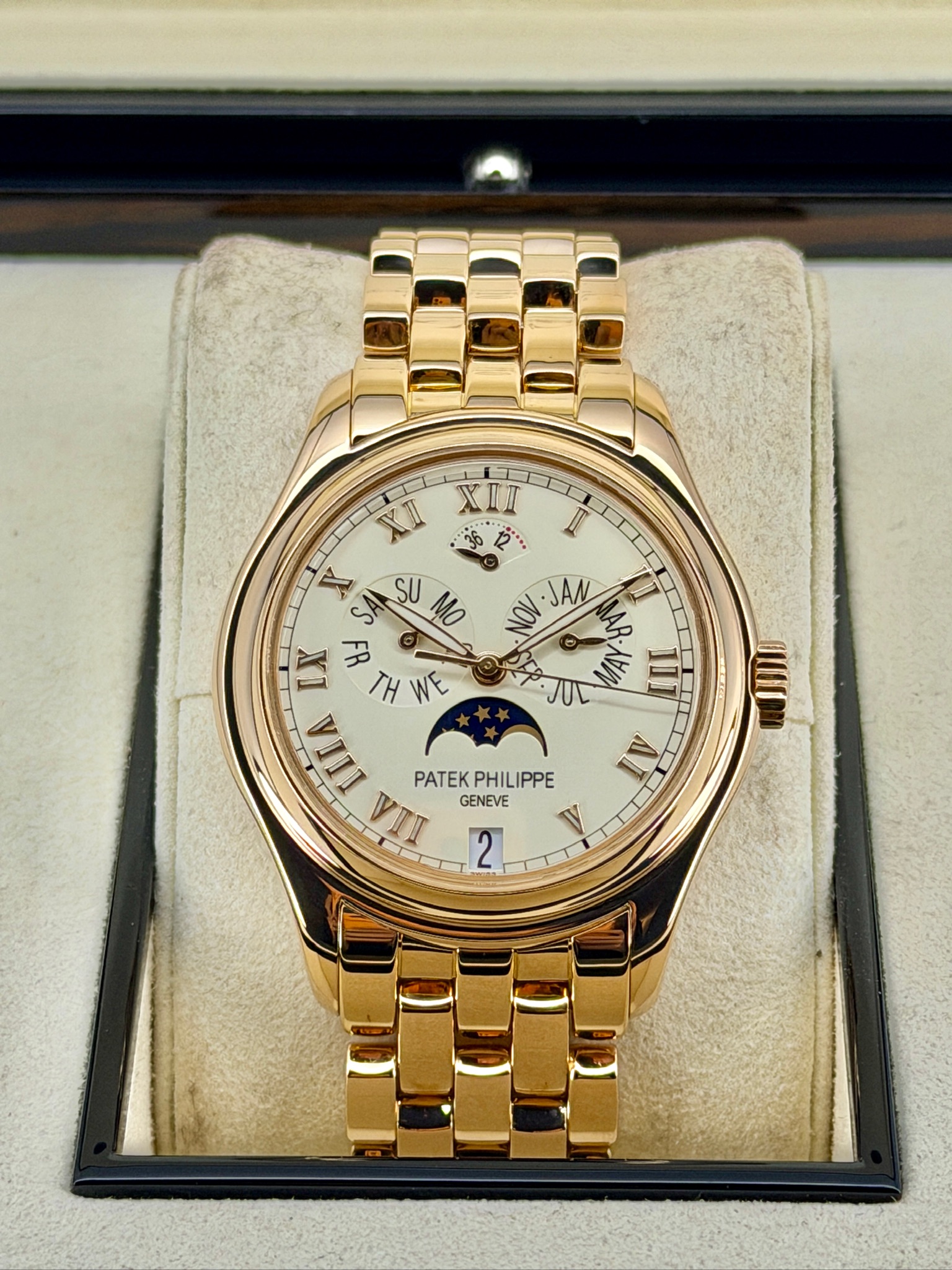 Front Face Pre-Owned Patek Philippe Annual Calendar 5036/1R Watch Only
