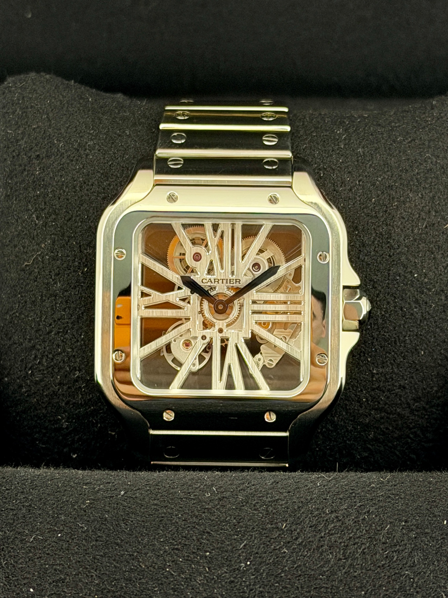 Front Face Pre-Owned Cartier WHSA0015 Box and papers