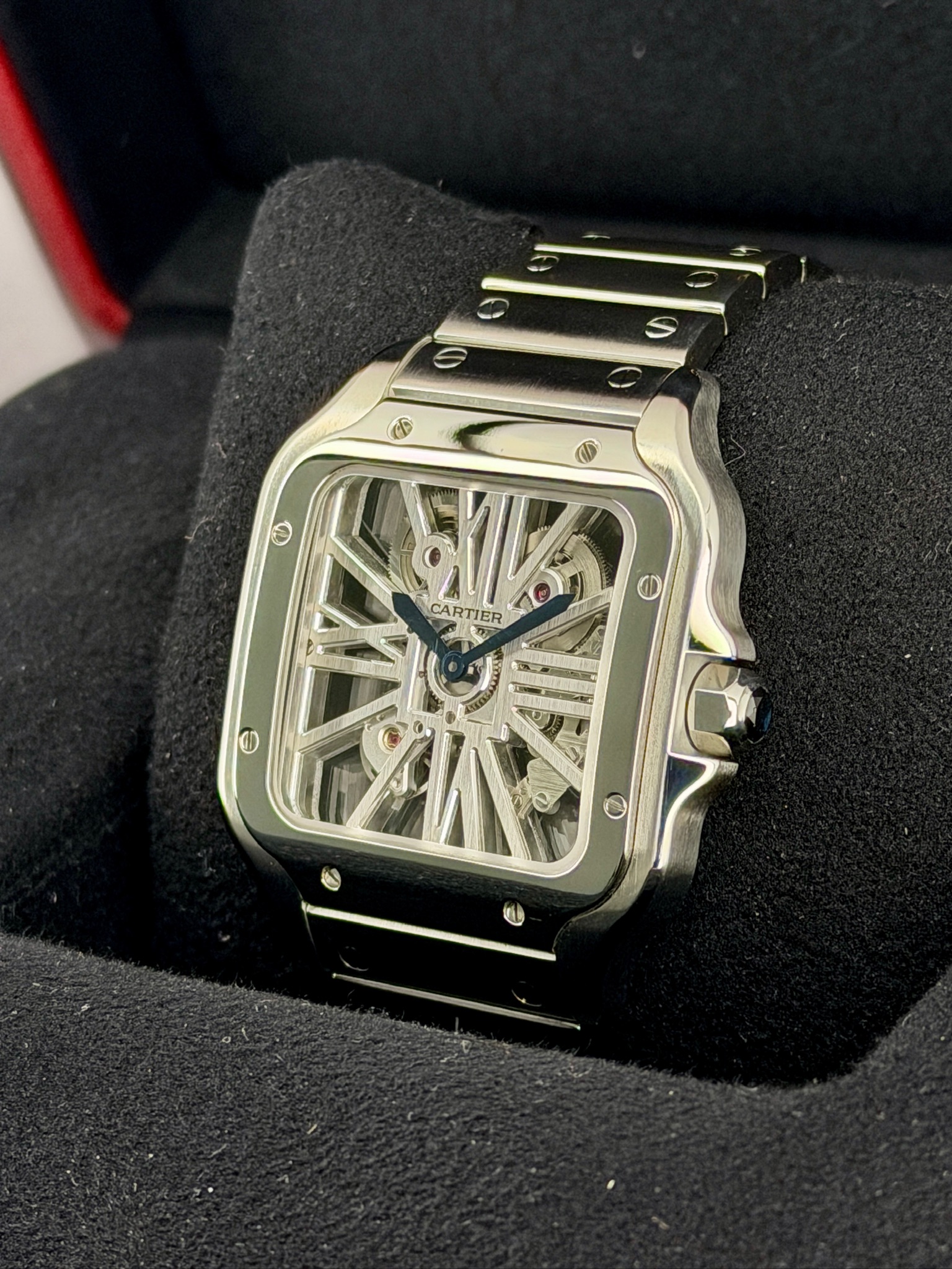 Side Face Pre-Owned Cartier WHSA0015 Box and papers