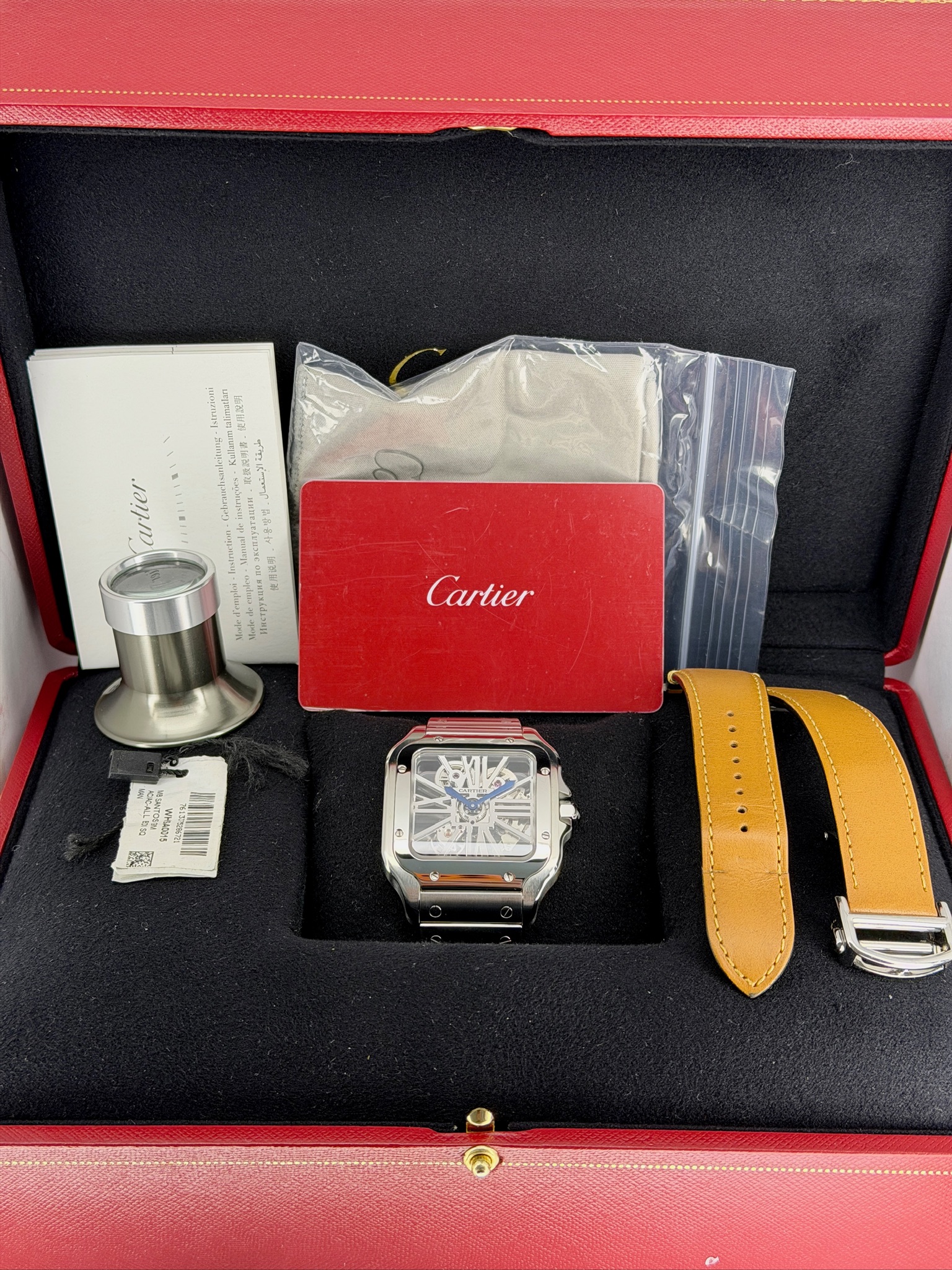 Box and Papers Pre-Owned Cartier WHSA0015 Box and papers