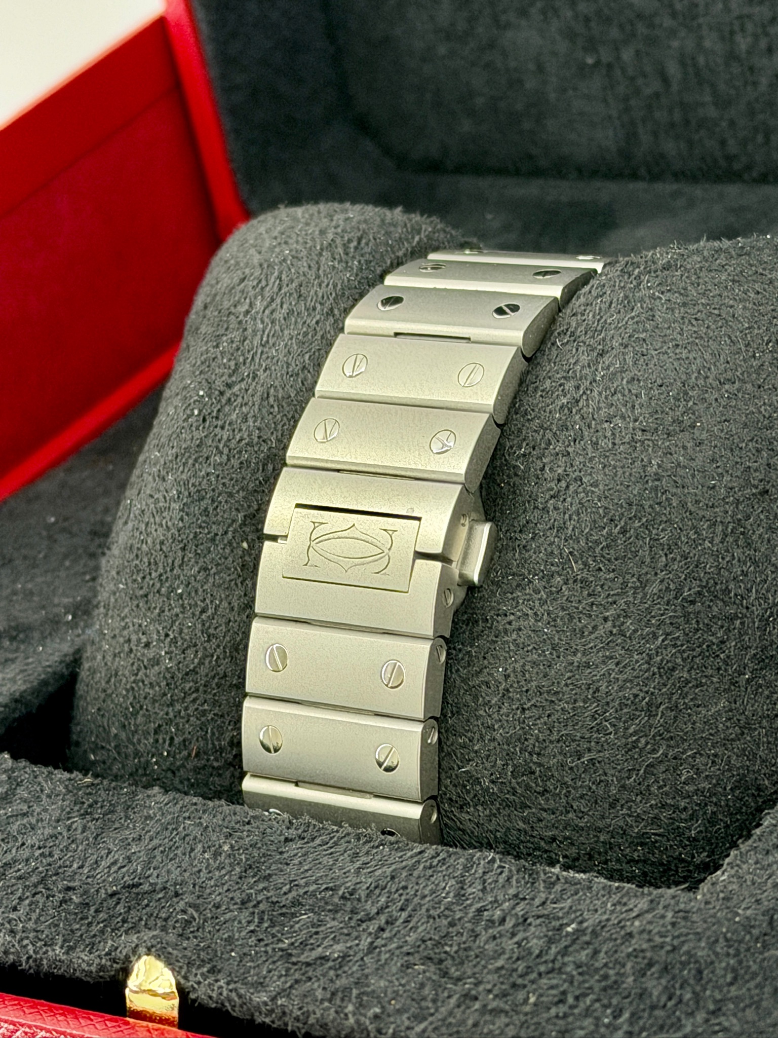 Bracelet Pre-Owned Cartier Santos Titanium WSSA0089